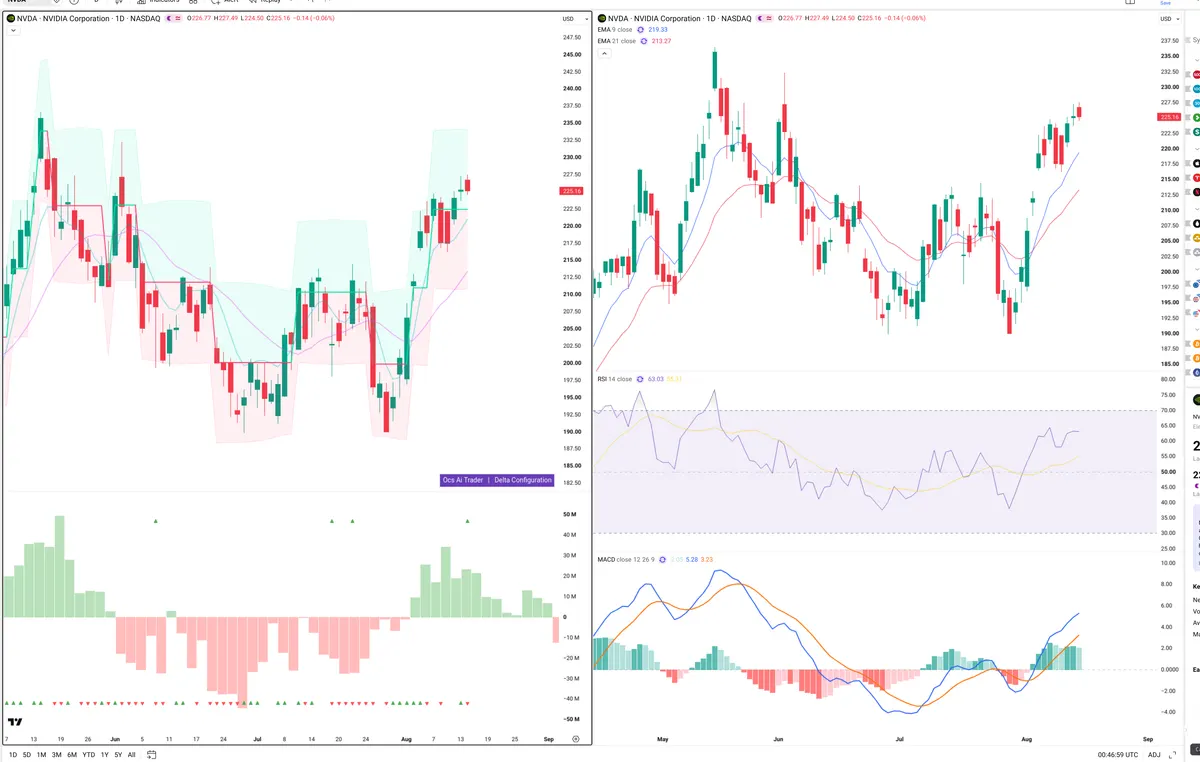 NVDA — Delta + Technical