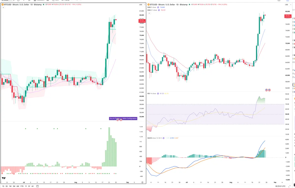 BTCUSD — Delta + Technical