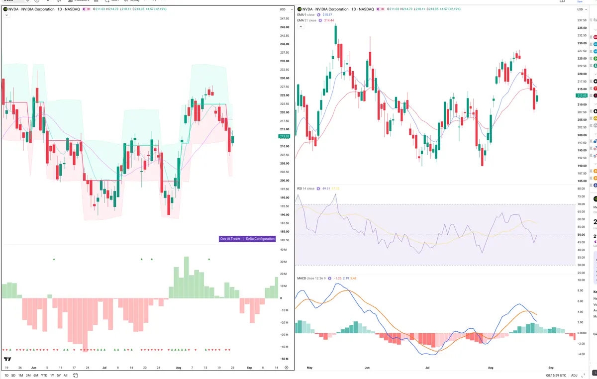 NVDA — Delta + Technical