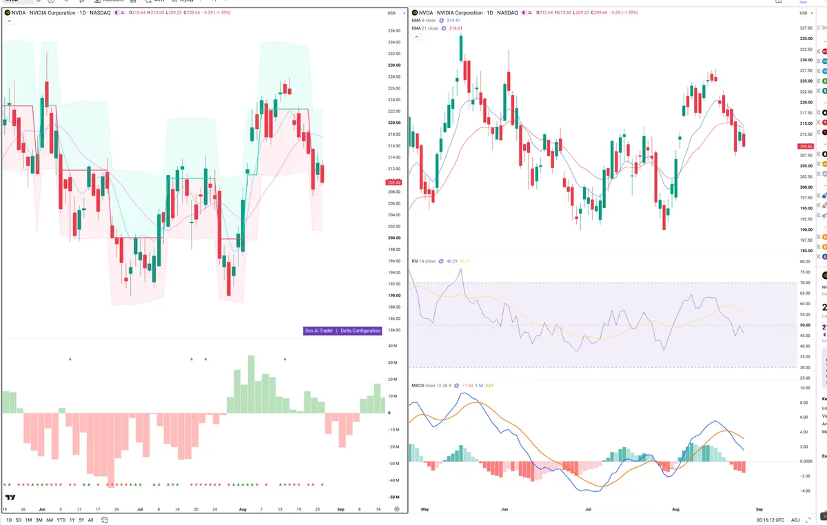 NVDA — Delta + Technical