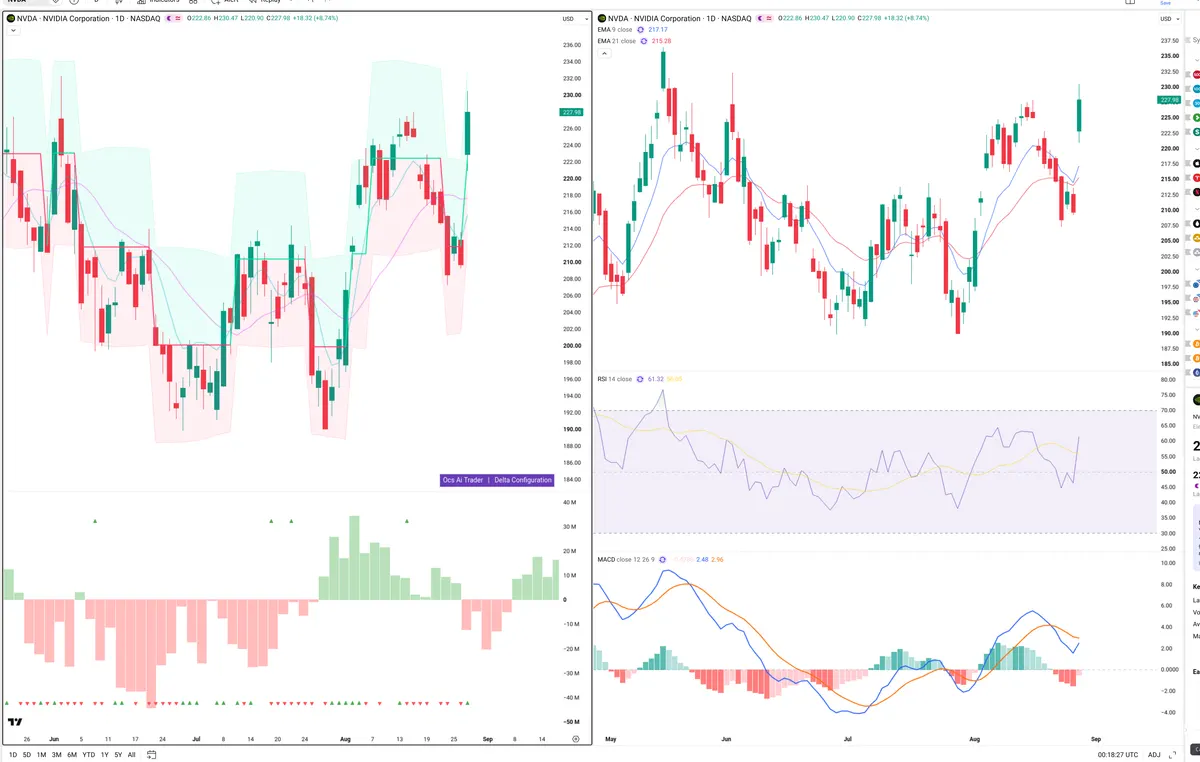 NVDA — Delta + Technical