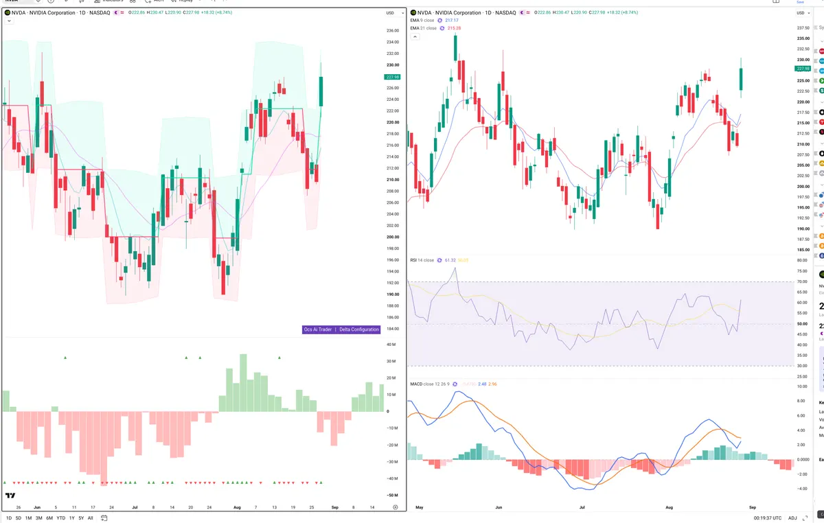 NVDA — Delta + Technical