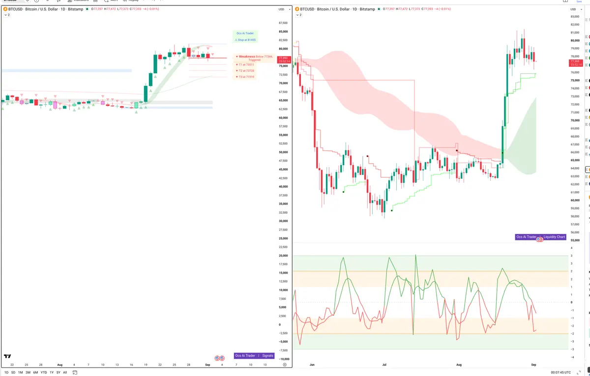 BTC — Signals + Liquidity