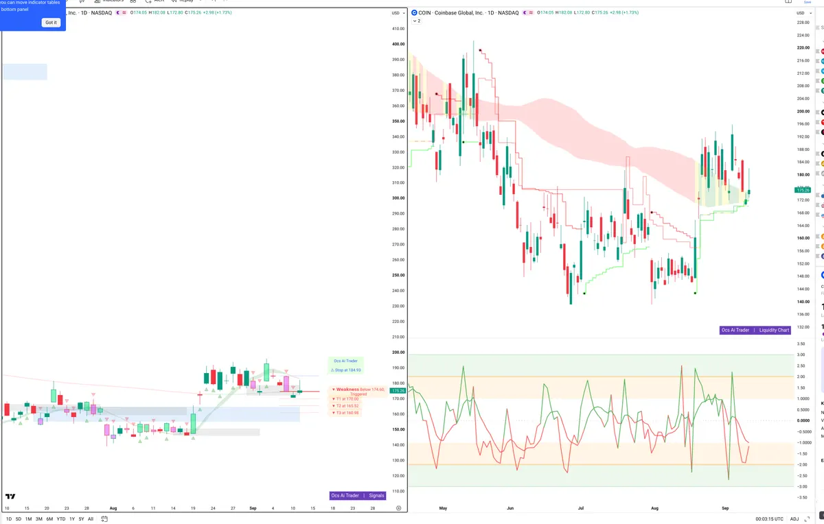 COIN — Signals + Liquidity