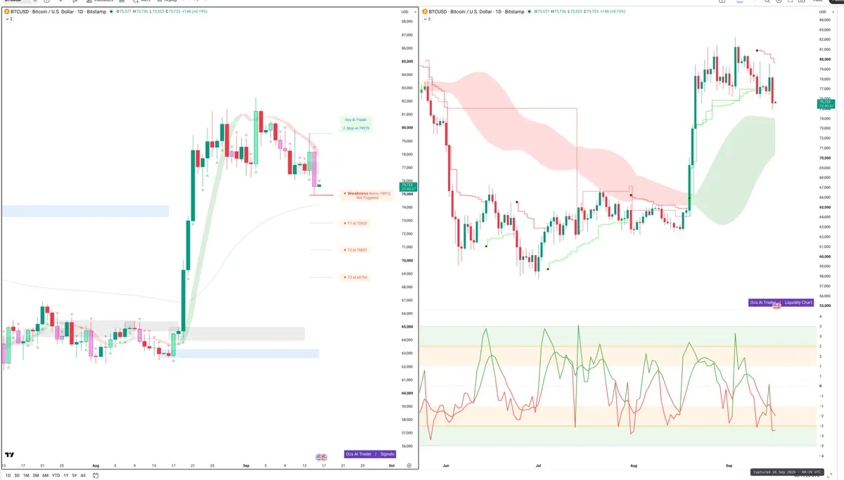 BTC — Signals + Liquidity