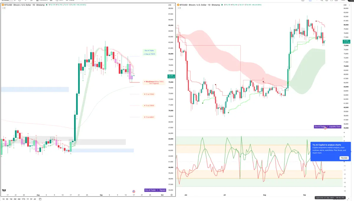 BTC — Signals + Liquidity