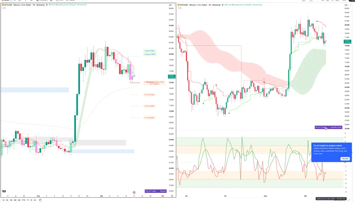 BTC — Signals + Liquidity